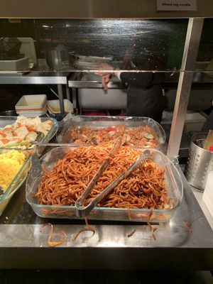 Noodles  at Su Vegan Buffet in West London