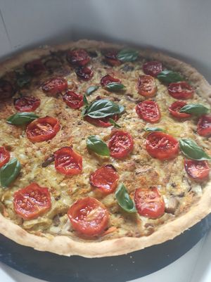 Quiche at Lettuce B in Torres Vedras