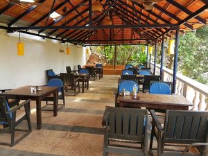 Seating area at Blue Planet in Agonda