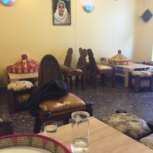 inside the restaurant  at Zara 2001 in Geneva