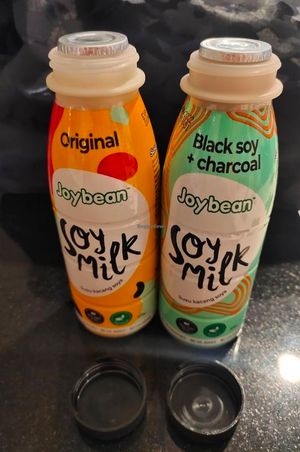Bottled soya milk at Jollibean - China Square in Central Singapore