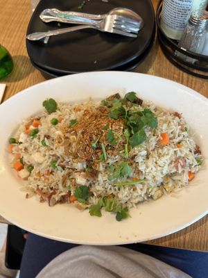 Combination fried rice   at Green Lotus in San Jose