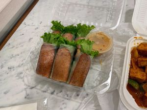 “Pork” rolls  at Green Lotus in San Jose