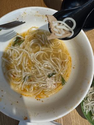 Spicy noodle soup was a bit of a dud  at Green Lotus in San Jose