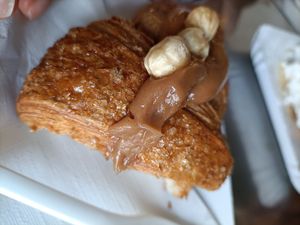 Cornetto con crema alla nocciola at Zia Esterina in Garbagnate Milanese