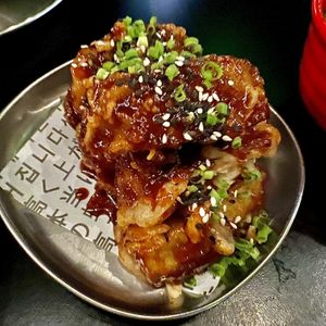 Crispy eggplantt  at Double Rainbow Bar & Eating House in Perth