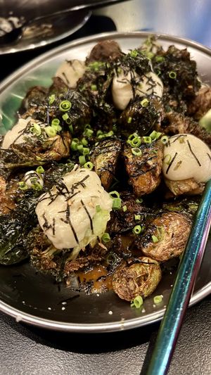 Crispy brussel sprouts  at Double Rainbow Bar & Eating House in Perth