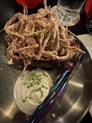 Eggplant in miso glaze   at Double Rainbow Bar & Eating House in Perth