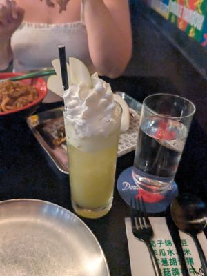 Apple cocktail (pineapple foam) at Double Rainbow Bar & Eating House in Perth