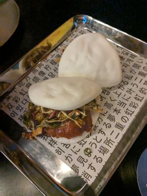 Lion's mane mushroom baos at Double Rainbow Bar & Eating House in Perth