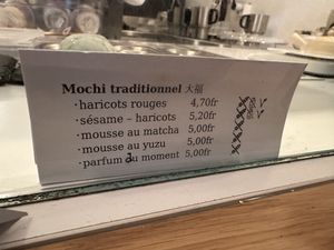 Two vegan desserts clearly labeled   at Marutcha in Lausanne