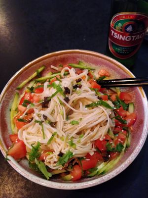 Veg Dan Dan Noodles at Munchy Monk in Northbridge