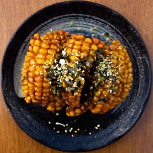 Vegetarian miso-buttered sweetcorn with furikake at Hai Hai in Brisbane