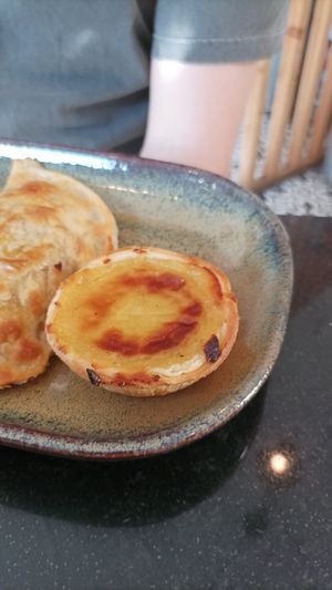 Pastel de nata vegan at Ca.fé Coffee House in Lisbon