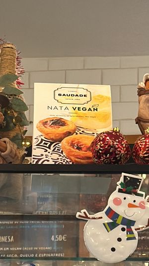 no vegan pastel de nata available 🥲  at Ca.fé Coffee House in Lisbon