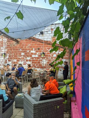 Back patio at Community Beer Works in Buffalo