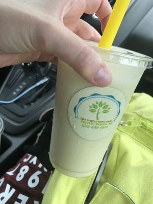 Vegan pineapple Dole Whip shake! Amazing! My fave thing from here.  at The Water Tree Cafe in Myrtle Beach
