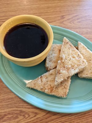 Fried Tofu with Pineapple Soy Sauce at The Water Tree Cafe in Myrtle Beach