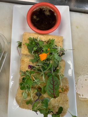 Fried Tofu at The Water Tree Cafe in Myrtle Beach