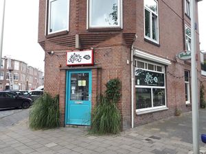 Outside at Vegane Glorie in The Hague
