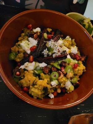 Risotto at Vegane Glorie in The Hague