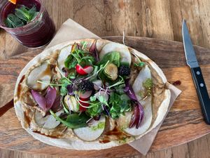 Flammkuchen  at Vegane Glorie in The Hague