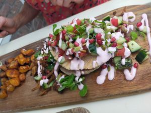 Gyros pitta at Vegane Glorie in The Hague