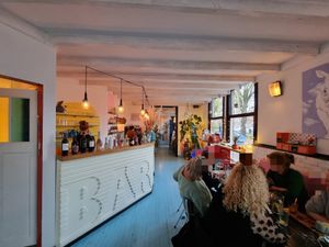 Bar - at the end the other room of the restaurant at Vegane Glorie in The Hague