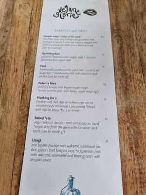 Starters and sides at Vegane Glorie in The Hague