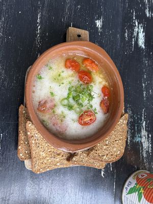 Baked feta  at Vegane Glorie in The Hague