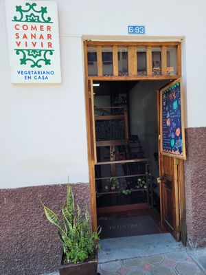 View from outside at Comer Sanar Vivir in Cuenca