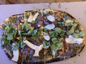 Flatbread Da Veganetah  at Ola Brew in Kailua Kona