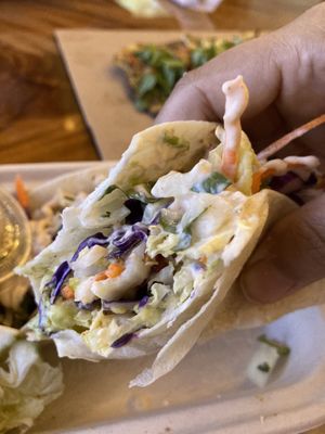 Avocado tacos  at Ola Brew in Kailua Kona