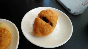 Deep Fried Radish Dumpling at Living Seed 翠园素食馆 in Kota Kinabalu