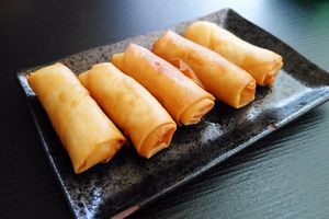 Vege Spring Roll at Living Seed 翠园素食馆 in Kota Kinabalu