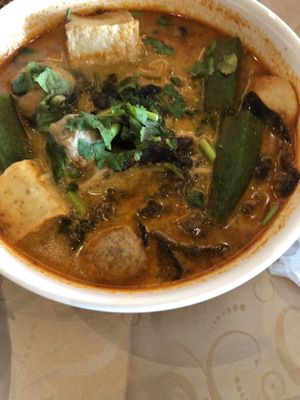 laksa at Living Seed 翠园素食馆 in Kota Kinabalu