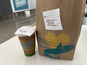 Breakfast   at SFO - Amy's Drive Thru - T1 in South San Francisco