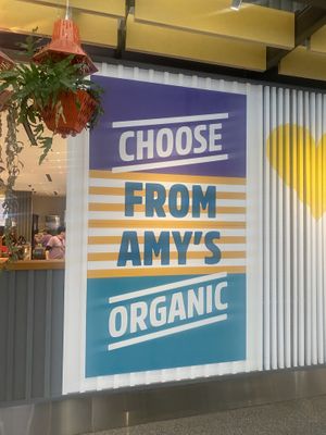 Sign  at SFO - Amy's Drive Thru - T1 in South San Francisco