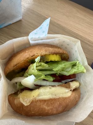 Vegan burger  at SFO - Amy's Drive Thru - T1 in South San Francisco