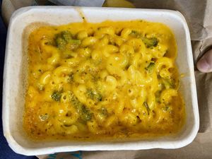Mac & cheese w/broccoli   at SFO - Amy's Drive Thru - T1 in South San Francisco