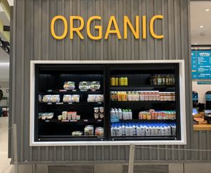 Fridge section at SFO - Amy's Drive Thru - T1 in South San Francisco