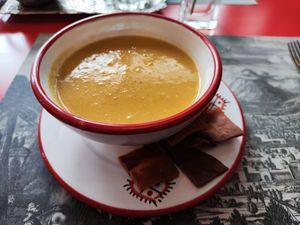 Menu soup at Damas - Josefstrasse in Zurich