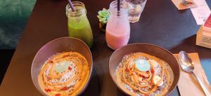 Free glass of water in the background. at Yuícery - Milaneo in Stuttgart