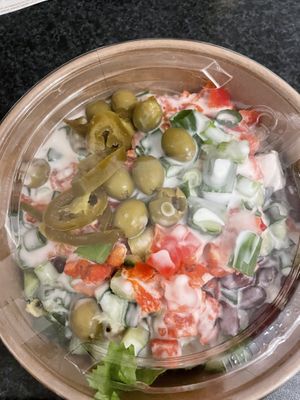 Greek bowl to go   at Yuícery - Milaneo in Stuttgart