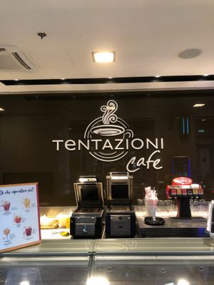 Name of the Cafe at Tentazioni in Venice