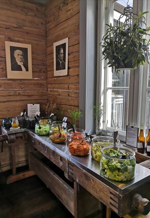 Salads at Härmän Rati in Jaervenpaeae