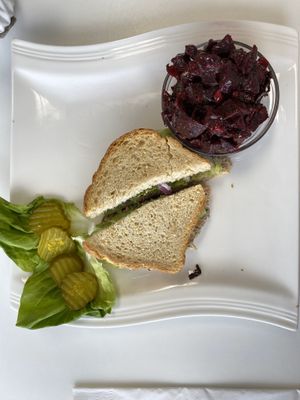 Beet salad  at Inika Foods in Wilton Manors