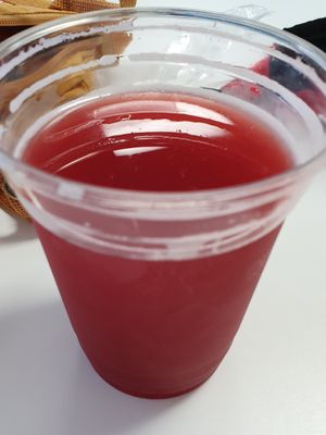 Local berry kombucha  at Inika Foods in Wilton Manors