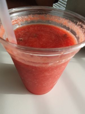 Watermelon juice at Inika Foods in Wilton Manors