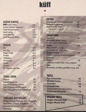 Has also vegan dessert at Küff Kolektif. in Istanbul